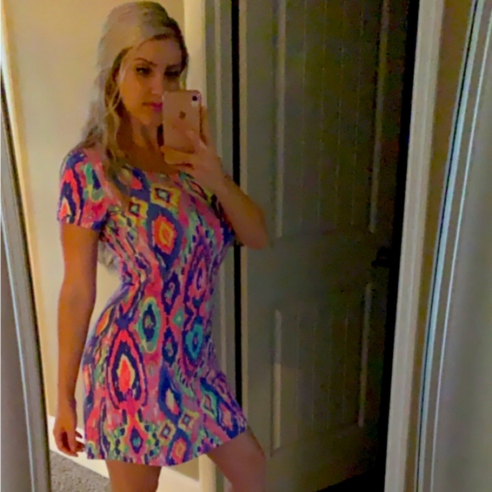 Lilly Pulitzer Midi T-Shirt Dress Short Sleeve Small S